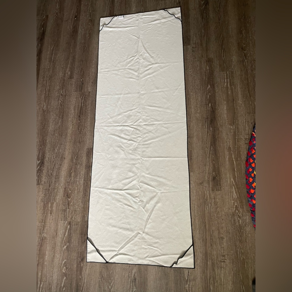 Floral Yoga Mat with Black Background - Picture 4 of 4